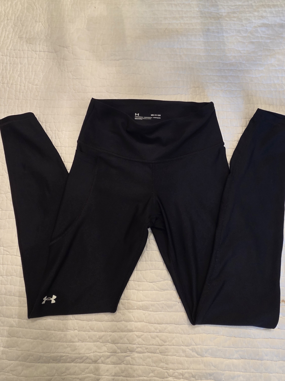 Under Armour Black High-Waist Compression Leggings Size Small